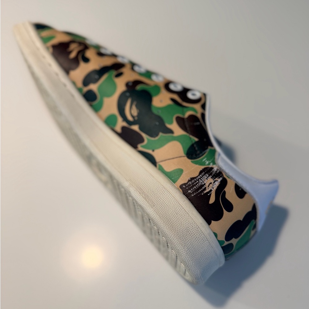 Adidas BAPE Camouflage Stan Smith Sneakers with box, mesh drawstring bag - Picture 5 of 11